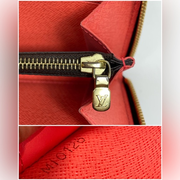 Louis Vuitton Monogram Clemence wallet Piment interior - Picture 16 of 16